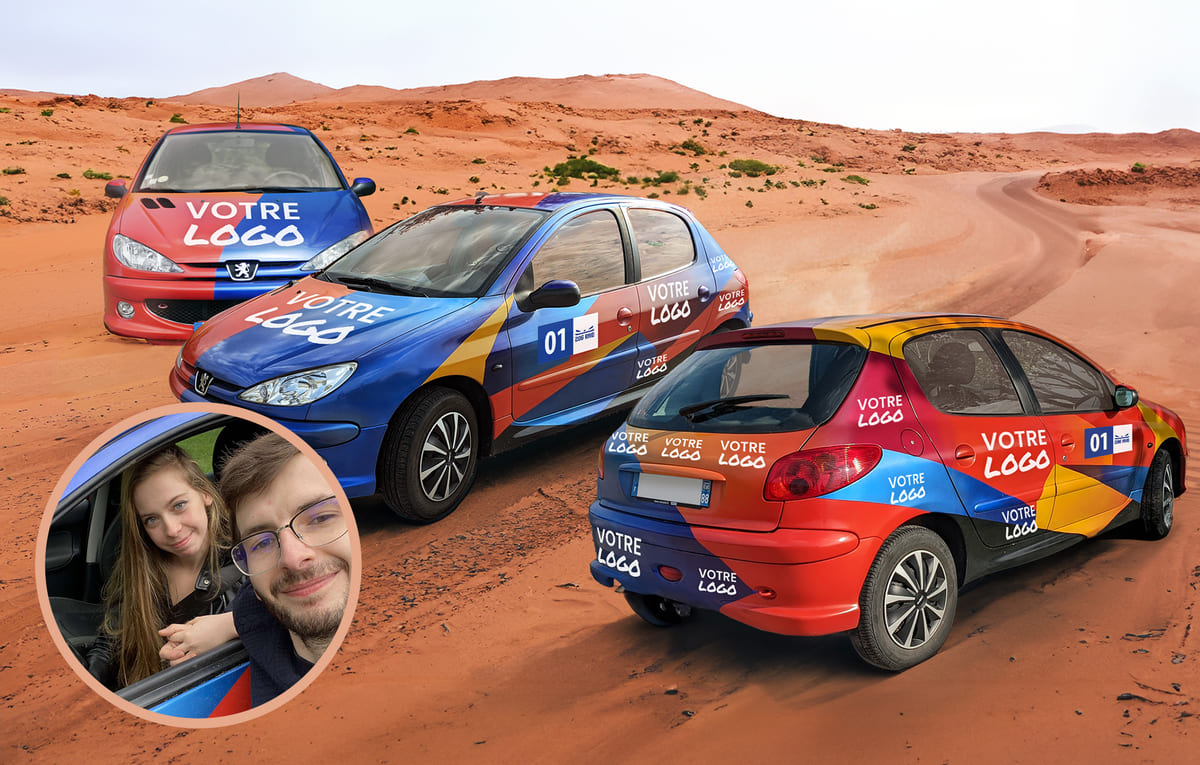 Notre voiture 206 raid